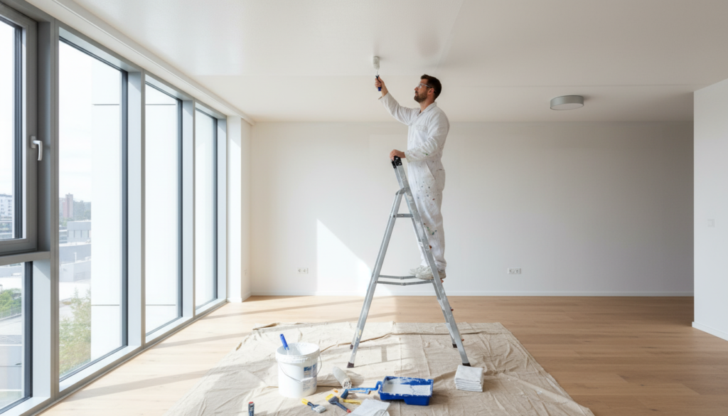 Maling af loft i lejlighed: Guide til et perfekt resultat