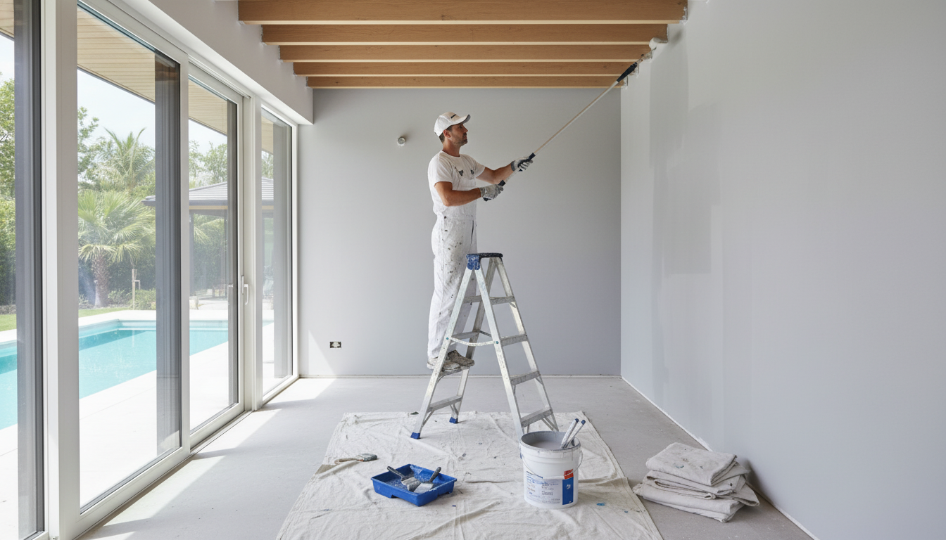 Maling af poolhus og spahus: Din specialist i fugtige rum