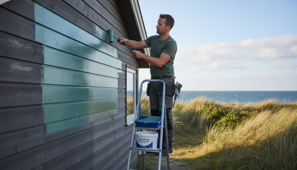 Maling af sommerhus i Thorsminde – Professionel træbeskyttelse