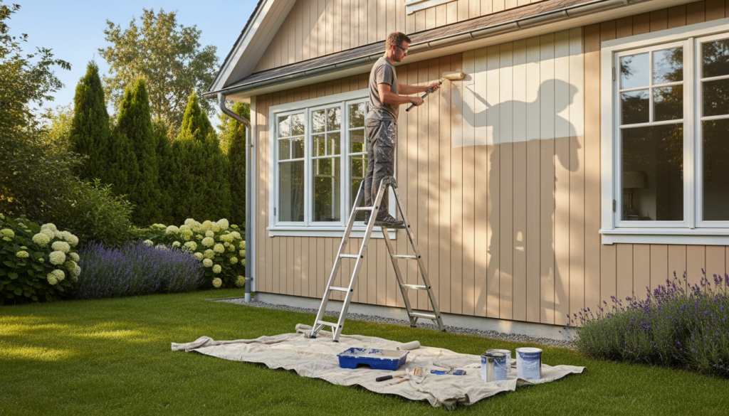 Udvendig maling af sommerhus: Guide til optimal træbeskyttelse