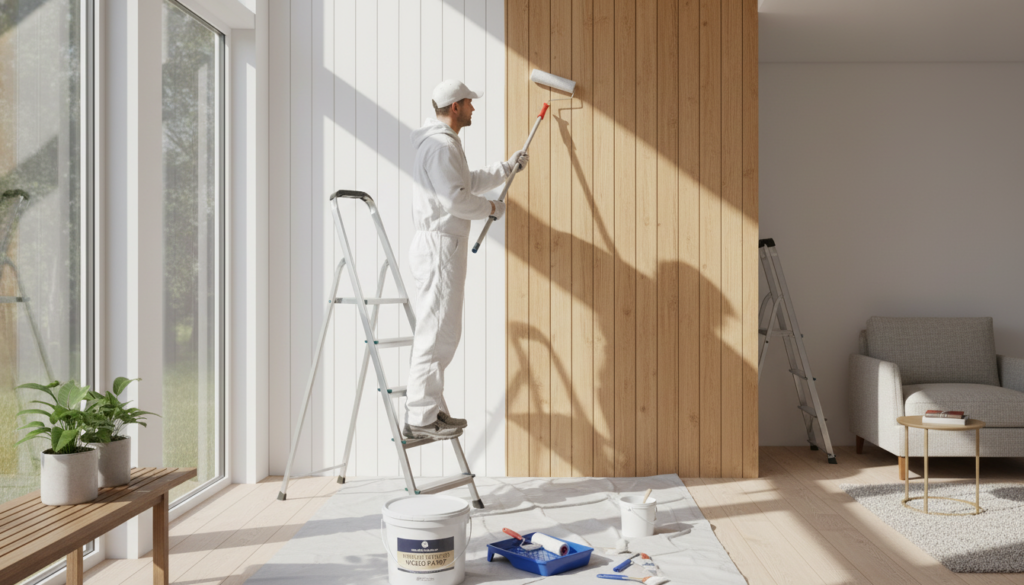 Indvendig maling af sommerhus: Guide til flotte trævægge