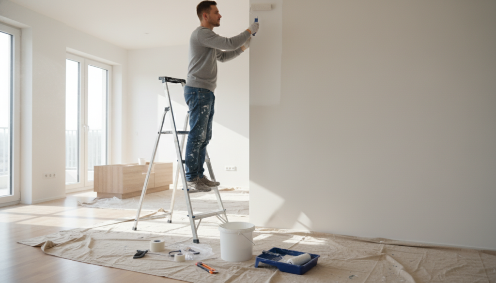Bo i huset mens det males: Guide til maling af hus indendørs