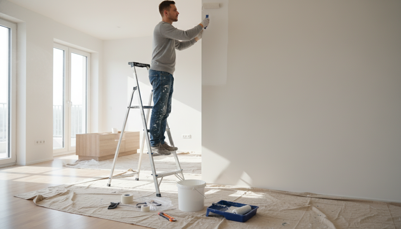 Bo i huset mens det males: Guide til maling af hus indendørs