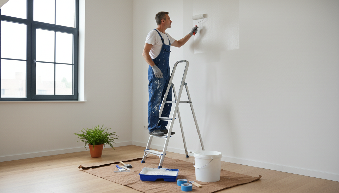 Malerværktøj: Guide til valg af pensel og malerrulle til vægge