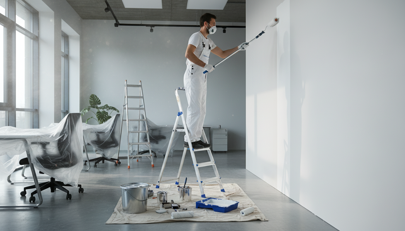 Kontormaling i Midtjylland: Professionel maling af kontorlokaler