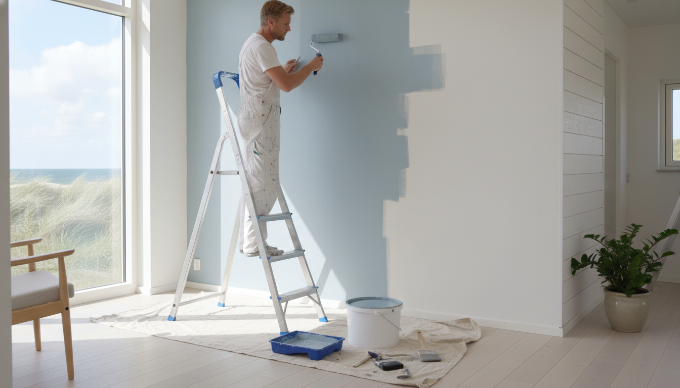 Maling af sommerhus i Henne – Specialist i kystvedligeholdelse