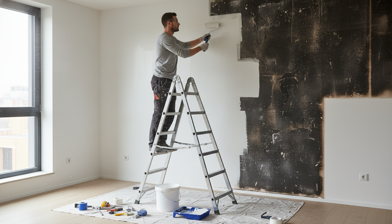 Maling efter brand og sodskade – professionel genopretning