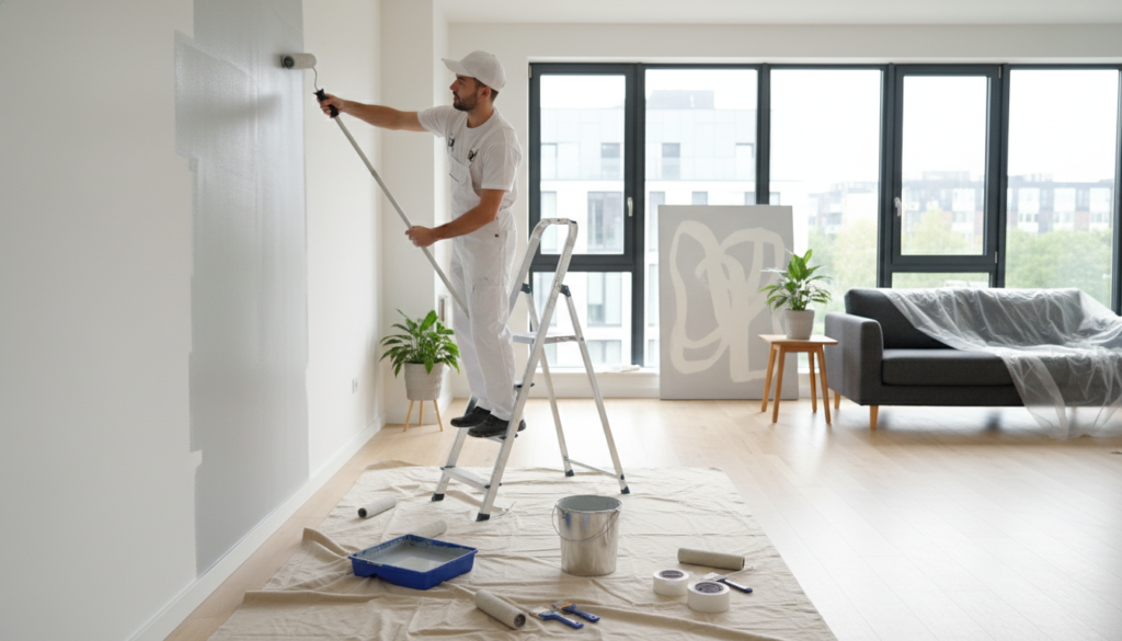 Maler pris pr. rum: Se priser på maling af stue og køkken