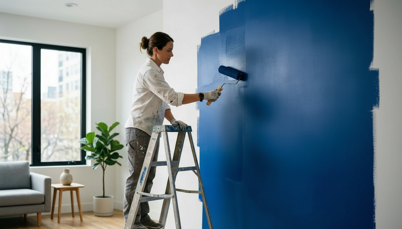 Maling af loft: Sådan får du et flot resultat uden striber