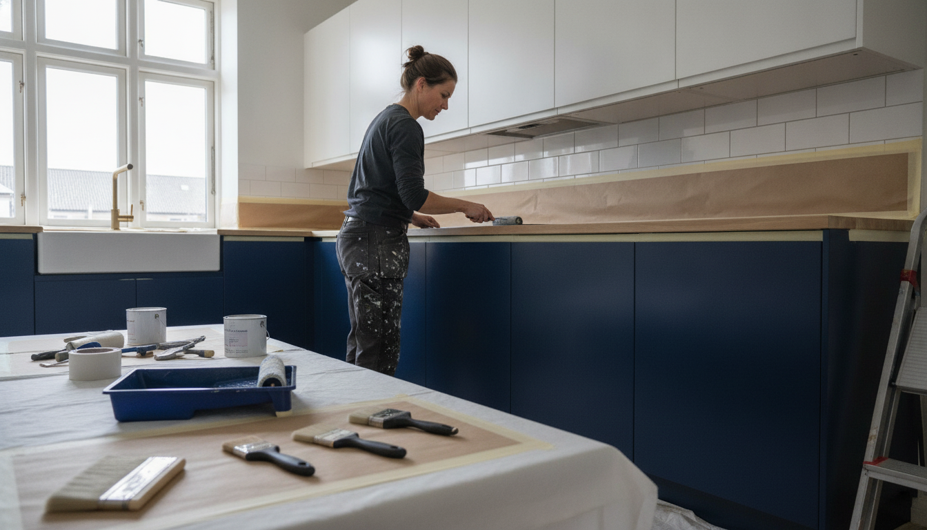 maling af køkken – Professionel maling af køkken og køkkenlåger i Herning og Tjørring